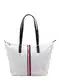 TOMMY HILFIGER Nakupovalna torba ''''Poppy''''  mornarska / ognjeno rdeča / bela