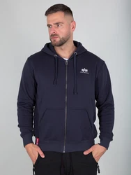ALPHA INDUSTRIES Sweatjacke nachtblau/weiß