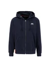 ALPHA INDUSTRIES Sweatjacke nachtblau/weiß