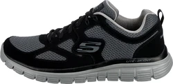 SKECHERS Sneaker Burns Agoura graumeliert/schwarz