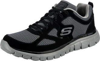 SKECHERS Sneaker Burns Agoura graumeliert/schwarz SKECHERS Sneaker Burns Agoura graumeliert/schwarz