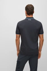 BOSS Poloshirt Paddy Pro (1-tlg) blau/nachtblau/weiß