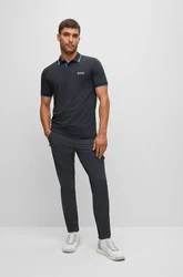 BOSS Poloshirt Paddy Pro (1-tlg) blau/nachtblau/weiß
