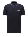 BOSS Poloshirt Paddy Pro (1-tlg) blau/nachtblau/weiß
