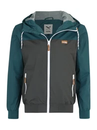 Jacke dunkelgrau / petrol