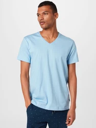 CALIDA Remix Basic V-Neck T-Shirt hellblau
