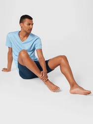 CALIDA Remix Basic V-Neck T-Shirt hellblau