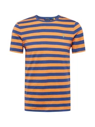 T-Shirt royalblau / pastellgrün / orange