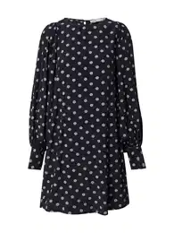 Šaty tělová / světlemodrá / černá / bílá