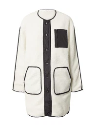 P?echodný kabát ?erná / bílá