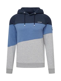 Sweatshirt ''''THRES'''' navy / taubenblau / graumeliert