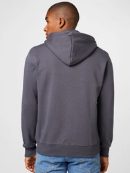 ALPHA INDUSTRIES Sweatjacke dunkelgrau/weiß