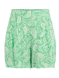 Kalhoty se sklady v pase 'Siva' světle zelená / bílá