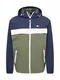 Tommy Jeans Prehodna jakna ''''Chicago''''  temno modra / kaki / rdea / bela