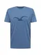 Cleptomanicx T-Shirt 'Möwe' blau