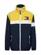 Tommy Jeans Jacke ''''Chicago'''' nachtblau / gelb / feuerrot / silber / wei