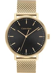 Calvin Klein Analog Quarzuhr für Herren (25200045) gold/schwarz