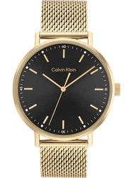 Calvin Klein Analog Quarzuhr für Herren (25200045) gold/schwarz