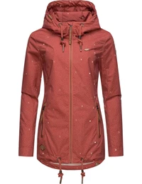 Přechodná bunda 'Zuzka' pitaya / bílá