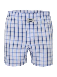 Boxershorts blau / hellblau / wei
