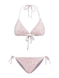 Bikiny 'LIZ' fialová / oranžová / bílá