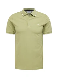 Poloshirt oliv / offwhite