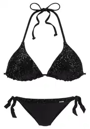 Bikiny černá / stříbrná