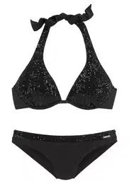 Bikiny černá / stříbrná