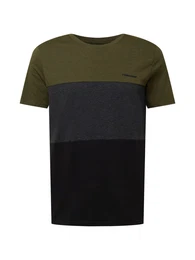 T-Shirt ''''CRUZ'''' oliv / schwarz / dunkelblau