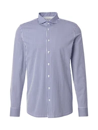 Hemd marine / wei