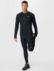 Newline Sporthose Core Warm Tight Running grau/schwarz