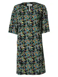 Šaty 'Barns Shift' noční modrá / olivová / petrolejová / oranžová