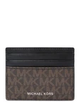 Michael Kors Kartenetui 'Greyson' taupe/schwarz/weiß