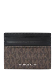 Michael Kors Kartenetui 'Greyson' taupe/schwarz/weiß
