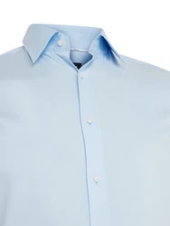 BOSS Langarmhemd Slim-Fit Hank Hemd hellblau