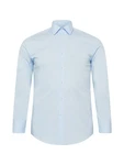 BOSS Langarmhemd Slim-Fit Hank Hemd hellblau