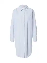 Košilové šaty 'Linette' světlemodrá / bílá