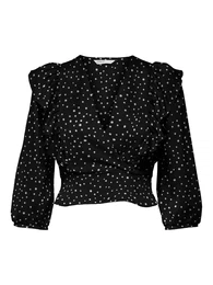 Bluza 'Adelina' crna / bijela