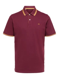 Poloshirt ''''Aze'''' gelb / bordeaux