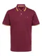 SELECTED HOMME Poloshirt ''''Aze'''' gelb / bordeaux
