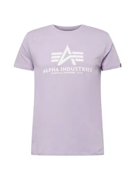 T-Shirt mauve / weiß