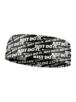 NIKE Sportstirnband 'FURY 3.0' schwarz/weiß