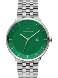 Nordgreen Analoguhr grn / silber