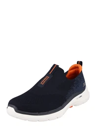 Slip On navy / dunkelblau / orange