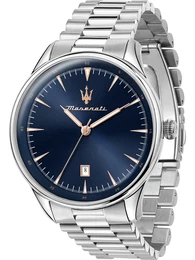 Uhr dunkelblau / gold / silber