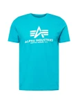 ALPHA INDUSTRIES T-Shirt trkis/wei