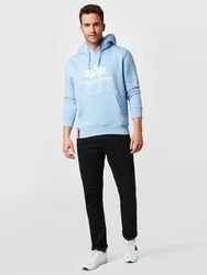 ALPHA INDUSTRIES Sweatshirt hellblau/weiß