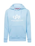 ALPHA INDUSTRIES Sweatshirt hellblau/weiß ALPHA INDUSTRIES Sweatshirt hellblau/weiß