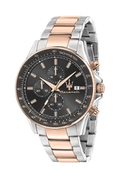 Uhr rosegold / schwarz / silber