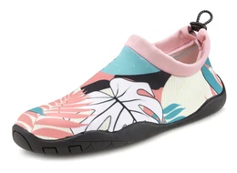 Plážová/koupací obuv světlemodrá / světle růžová / černá / bílá